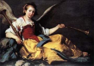 Une Personnification De La renommée Italien Baroque Bernardo Strozzi Peinture à l'huile